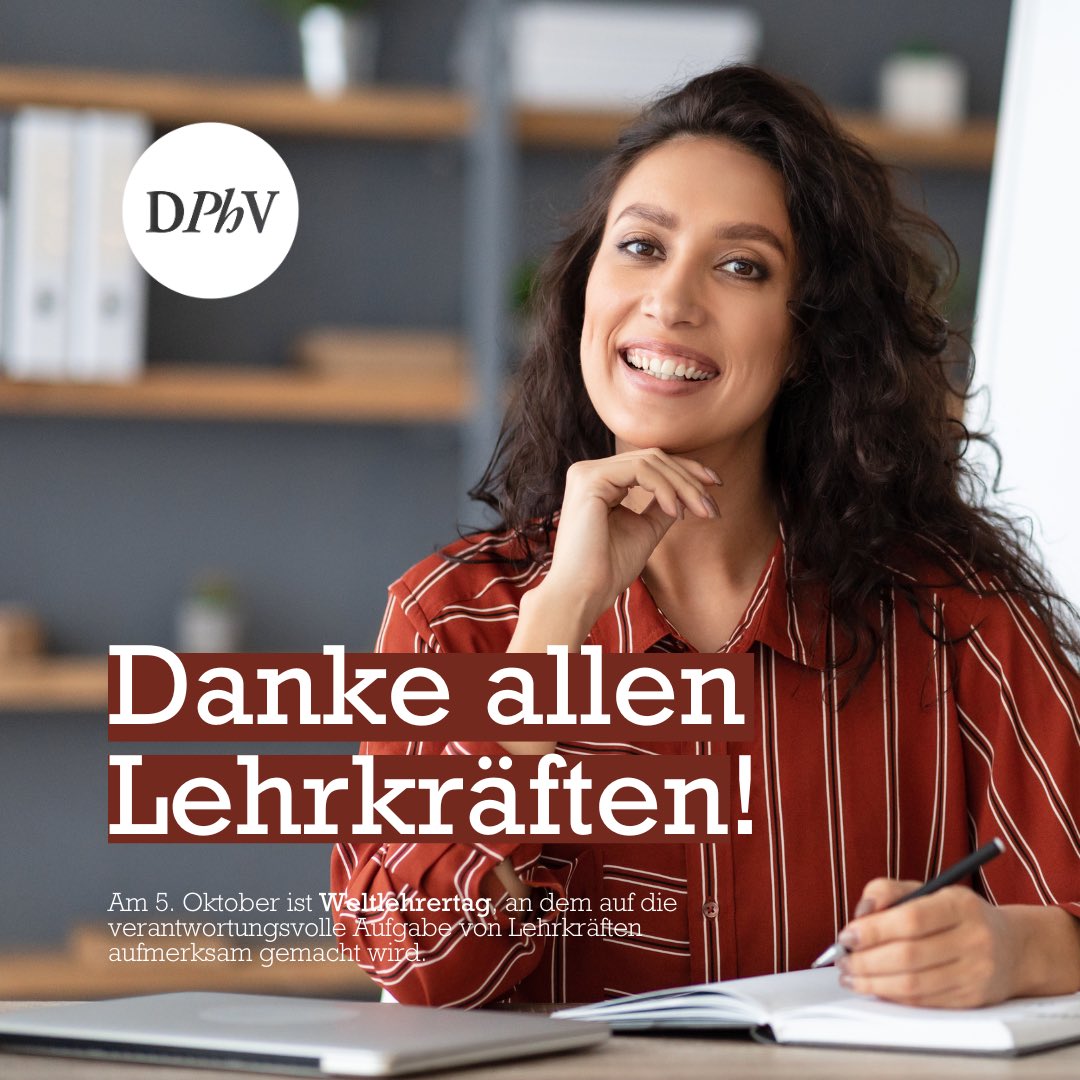 Der #Weltlehrertag am 5. Oktober erinnert an die „Charta zum Status der Lehrerinnen und Lehrer“ der ILO/UNESCO von 1966. Eine qualifizierte Bildung ist nach wie vor nur möglich, wenn es genug qualifizierte Lehrkräfte gibt!
Wir danken (nicht nur) heute allen Lehrkräften! 🙏