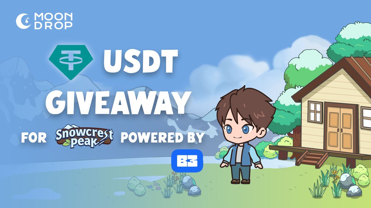 Earn <a href="/b3dotfun/">B3</a> points when you play <a href="/Snowcrestpeak/">Snowcrest Peak</a>! We're giving out $100 USDT🤑 

Enter Giveaway:
✅Like &amp; RT this tweet  
✅Complete all the steps (you can use a burner wallet): snowcrestpeak.com/verify-wallets…
✅Play <a href="/Snowcrestpeak/">Snowcrest Peak</a>: basement.fun/games/snowcres…
✅Tag your frens