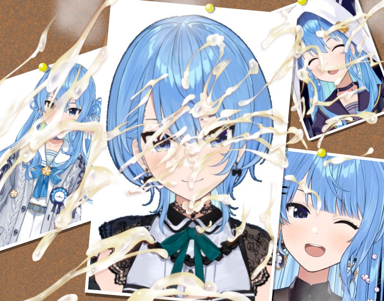 アニメ　ぶっかけコラ 