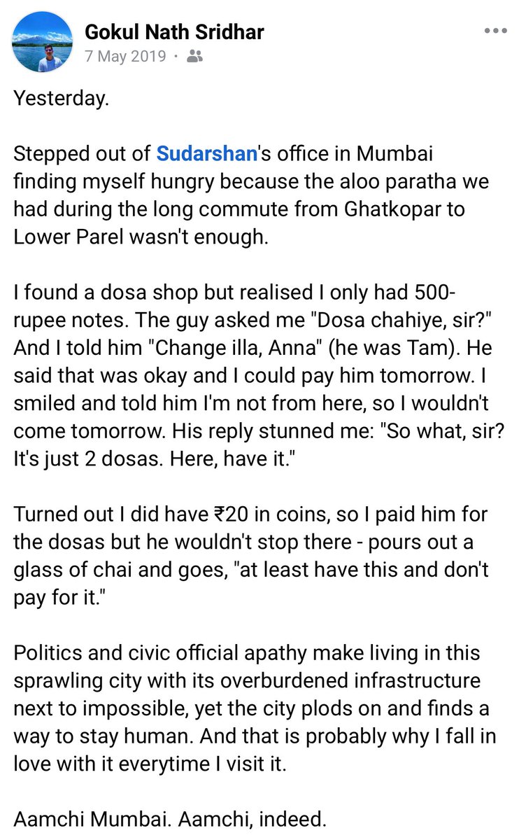 My favorite Mumbai story. The city is just something else.