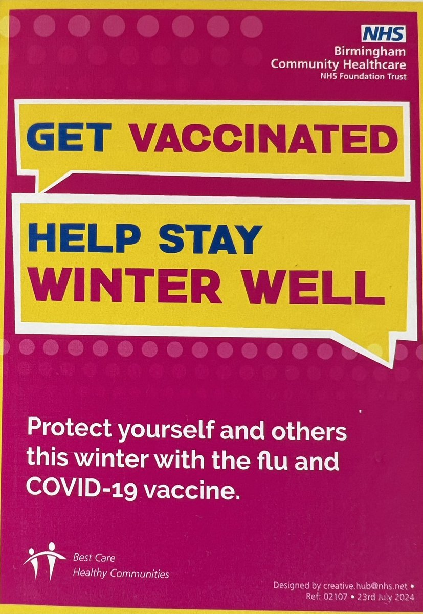 Michelle Alli (@bchccosec) on Twitter photo That’s my COVID 2024/25 vaccine done…..having my flu on Monday…..thanks to the wonderful Shanese and Jane #inthepink #flufighters <a href="/bhamcommunity/">@bhamcommunity</a> That’s my COVID 2024/25 vaccine done…..having my flu on Monday…..thanks to the wonderful Shanese and Jane #inthepink #flufighters <a href="/bhamcommunity/">@bhamcommunity</a>