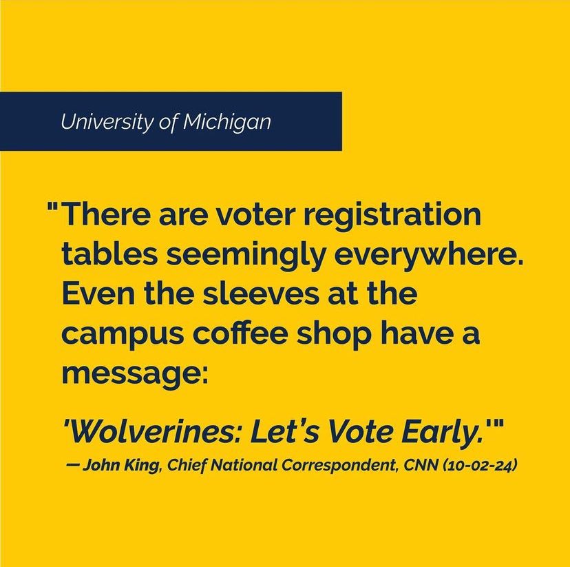 JackieBeaudry1's tweet image. 5099 voter registrations in Ann Arbor in September!! #a2votes #umichvotes