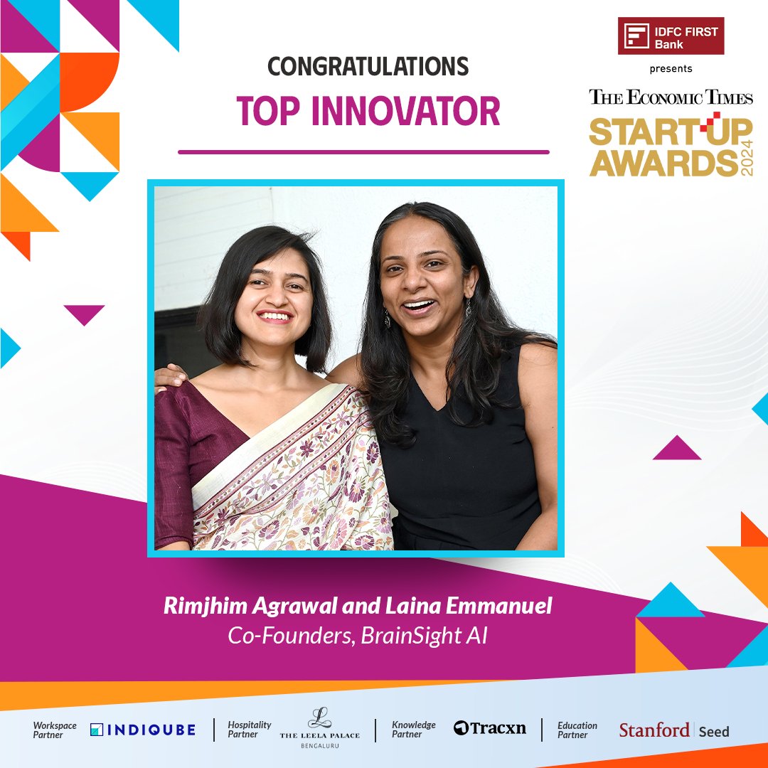 EconomicTimes's tweet image. #ETStartupAwards2024 | #TopInnovator: #BrainSightAI forces a rethink ecoti.in/Ivhrgb