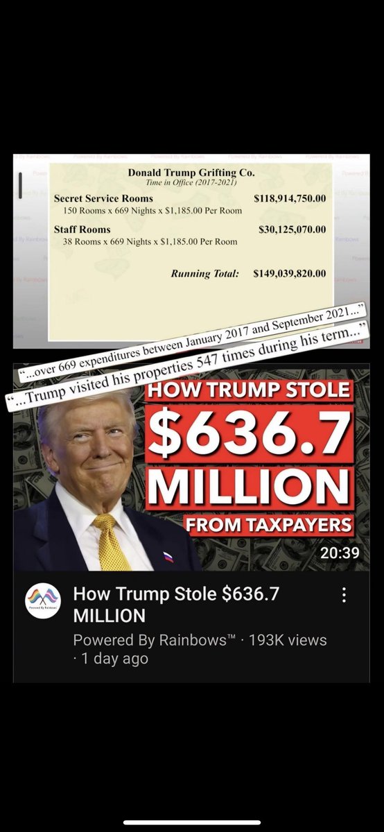 SonnyVermont's tweet image. .
DEAR MR MERRICK GARLAND, 

Have you ever heard of the Emoluments Clause 
It prevents politicians from enriching themselves through their position in the government. 

SEEMS TO ME YOU SHOULD HAVE NOTICED THIS