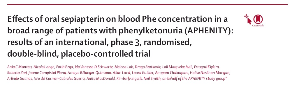 Info_Rares's tweet photo. 🔊Published today in @TheLancet the results from APHENITY phase-3 trial on effects of sepiapterin on blood Phe concentration in patients with #phenylketonuria
👥 73% responders;≥15%⬇️blood Phe
📉 63% reduction of [Phe]
🤒 No serious/severe adverse events https://t.co/SJKsAb4Ysb https://t.co/beBV6AAcHF