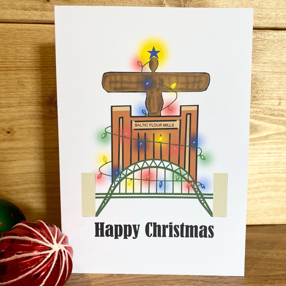 ArtySmartyCWAC's tweet photo. Brand new design ⭐️ Newcastle upon Tyne Christmas card!! 

#originaldesign #localbusiness #localbiz #geordie #nufc #angel #angelofthenorth #saturday #baltic #tynebridge #christmascard #festive

https://t.co/Rt35dYNOmt https://t.co/Q6UygjncGF