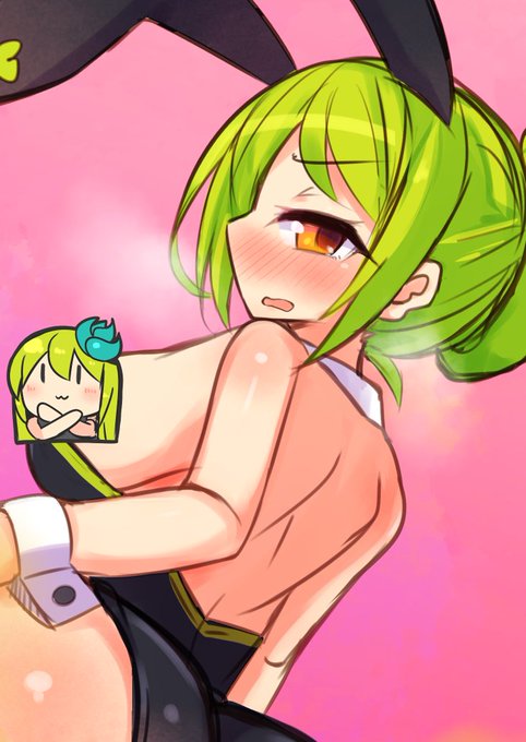 バニーキミドリさんのお尻をみすきーにあげました 