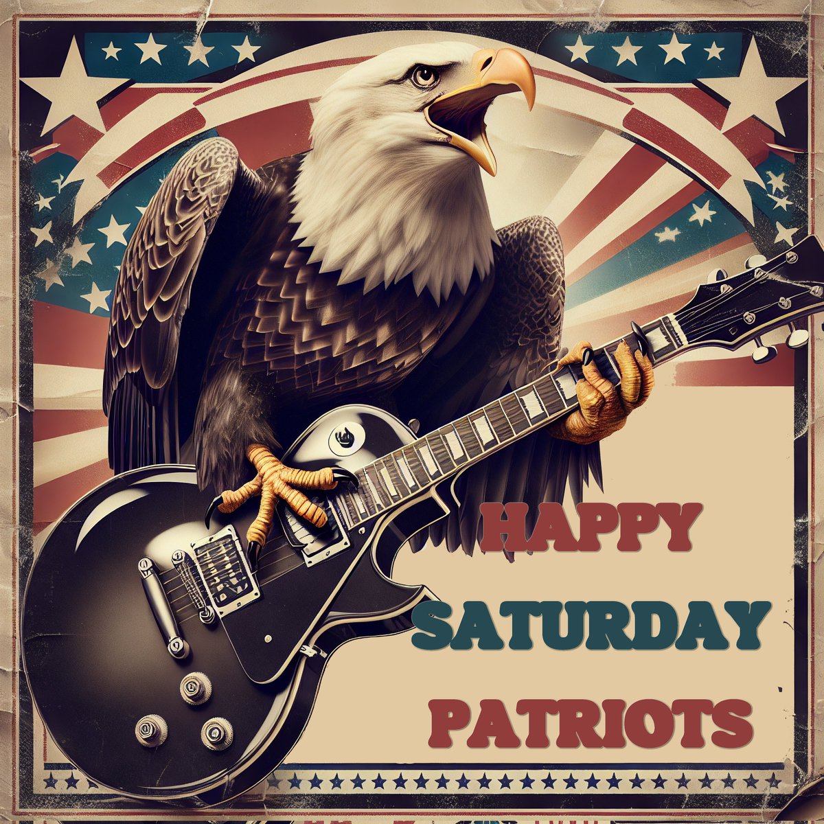 🔥 It's better to burn out than fade away! 🔥 Rise up, Patriots, and rock this place to the ground. Let's keep the fire alive! Long live rock 'n' roll! 🎸💥 Happy Saturday!
#RockOfAges #PatriotPride #BurnBright #LetsGoForIt #RockOn #LiveLoud