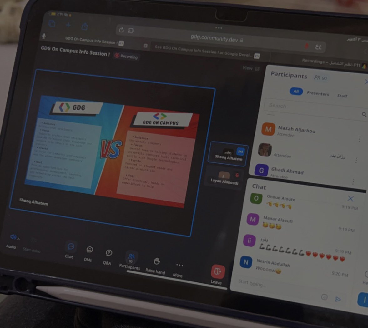 قبل يومين كان أول لقاء مع نادي قوقل #GDG_TU وأقدر أقول انه الحماس من بعده زاد بشكل غير متوقع❤️‍🔥
الله يجعلها بداية خير💕✨