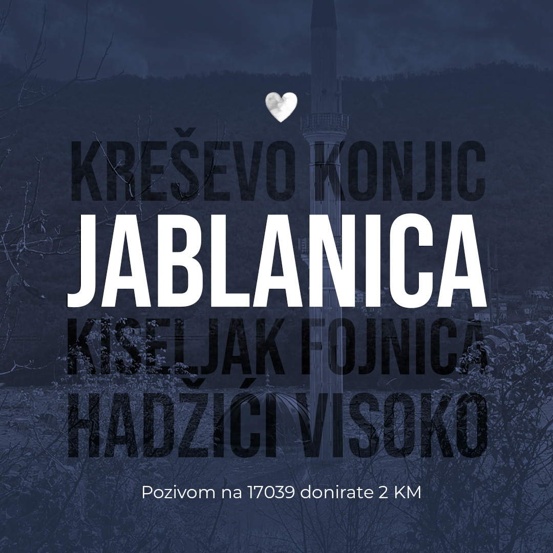 Pozivon na 17039 donirate 2 KM #poplave #poplaveubih #poplave2024 #jablanica #fojnica #kresevo #konjic #kiseljak #hadzici #visoko