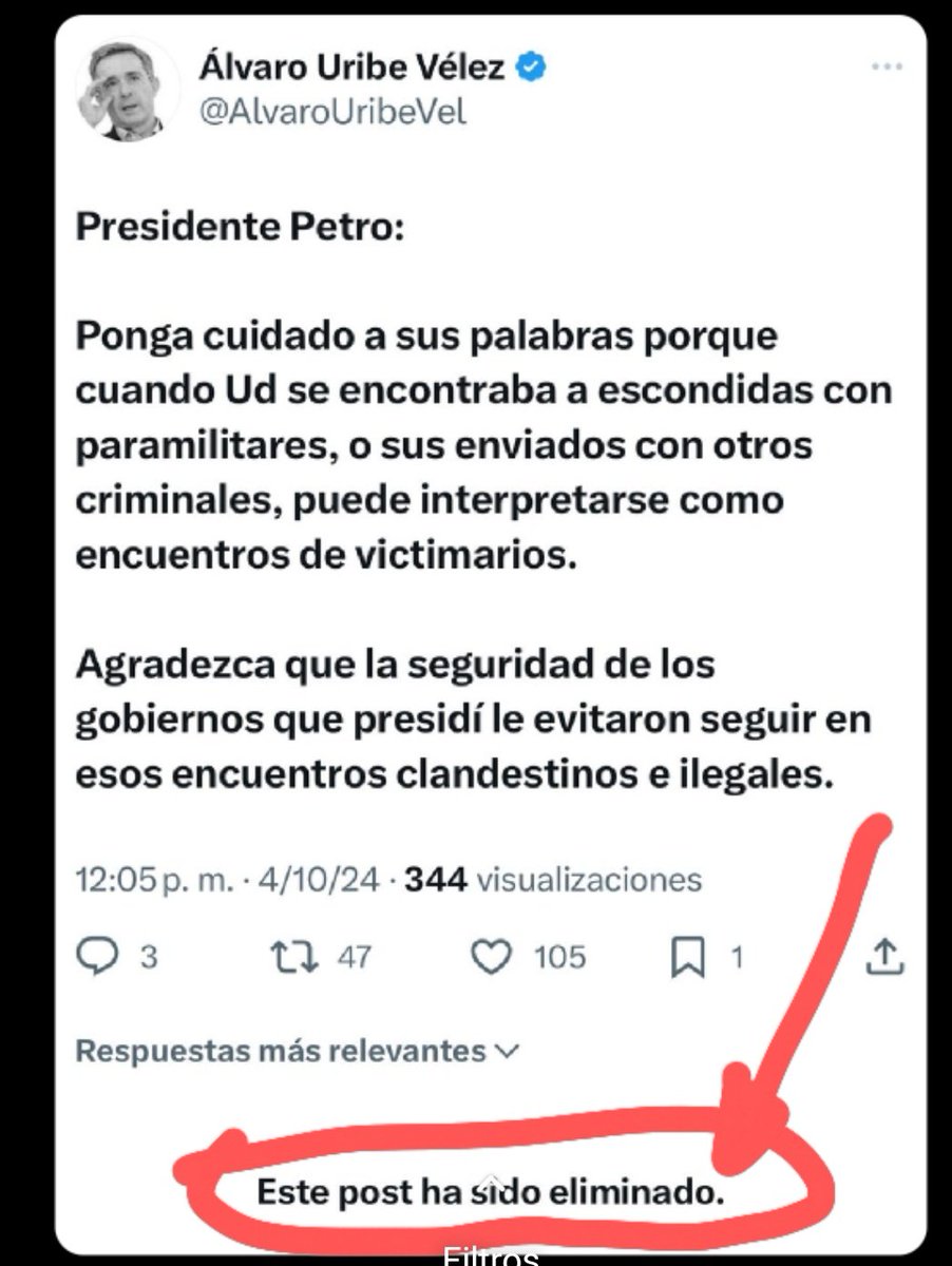 fracho25's tweet image. El señor #Imputado #Acusado y #Emputado , como que la cagó? Xq borro el trino @AlvaroUribeVel ?