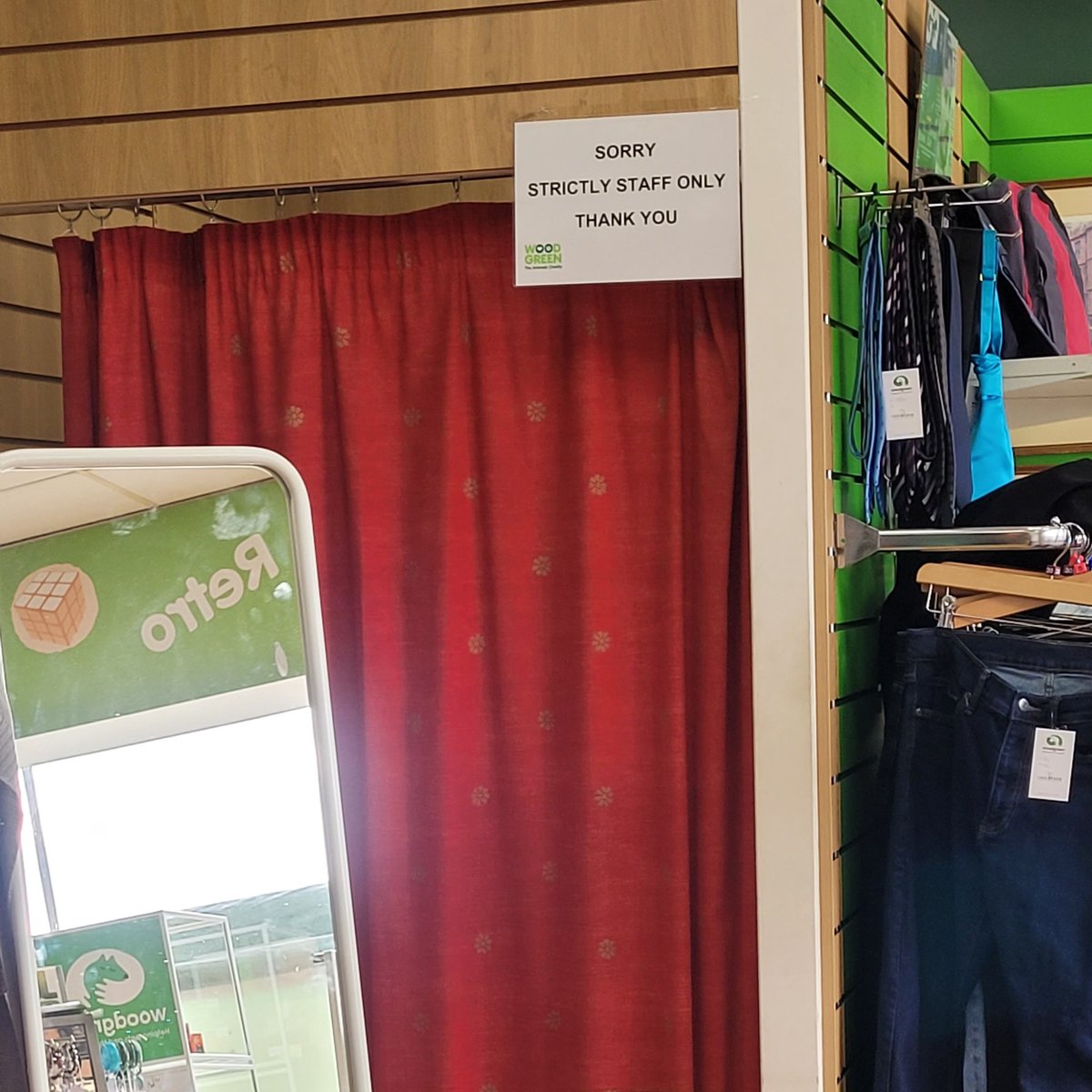 Not sure why Anton Du Beke can use this changing room and not me... poor form, favourite charity shop!