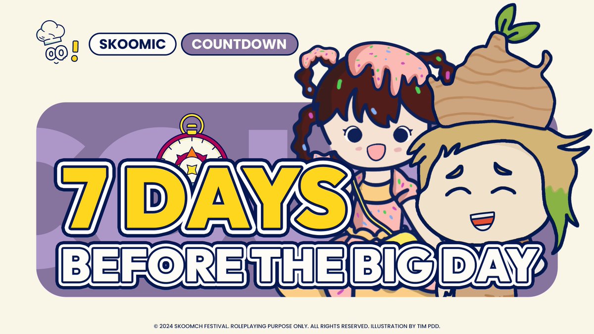 ⠀ 
⠀
⠀ 7 days before the 𝗯𝗶𝗴 𝗱𝗮𝘆.
⠀ 
⠀