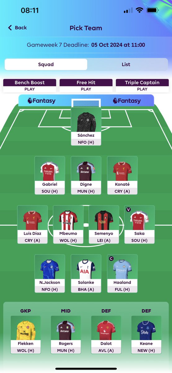 Andy_Coombss's tweet photo. @FPLTom_ Think I’ve made the right bench call https://t.co/cO2trLZWoS