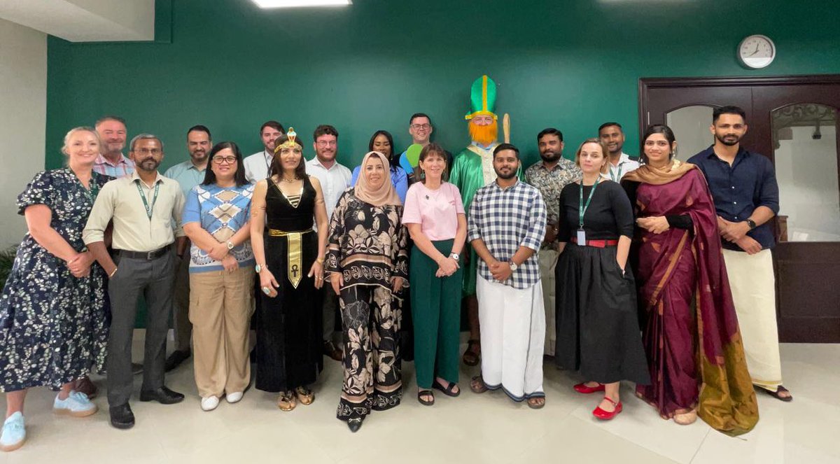 Alison Milton, Ambassador of Ireland (@ieambuae) on Twitter photo Proud to work for a foreign ministry <a href="/dfatirl/">Irish Foreign Ministry</a> that has made a commitment and achieved progress on #Gender #Equality #Diversity and #Inclusion and so honoured to lead one of the most multicultural teams of any Irish ☘️Embassy. 12 different nationalities celebrating 10 days of GEDI Proud to work for a foreign ministry <a href="/dfatirl/">Irish Foreign Ministry</a> that has made a commitment and achieved progress on #Gender #Equality #Diversity and #Inclusion and so honoured to lead one of the most multicultural teams of any Irish ☘️Embassy. 12 different nationalities celebrating 10 days of GEDI