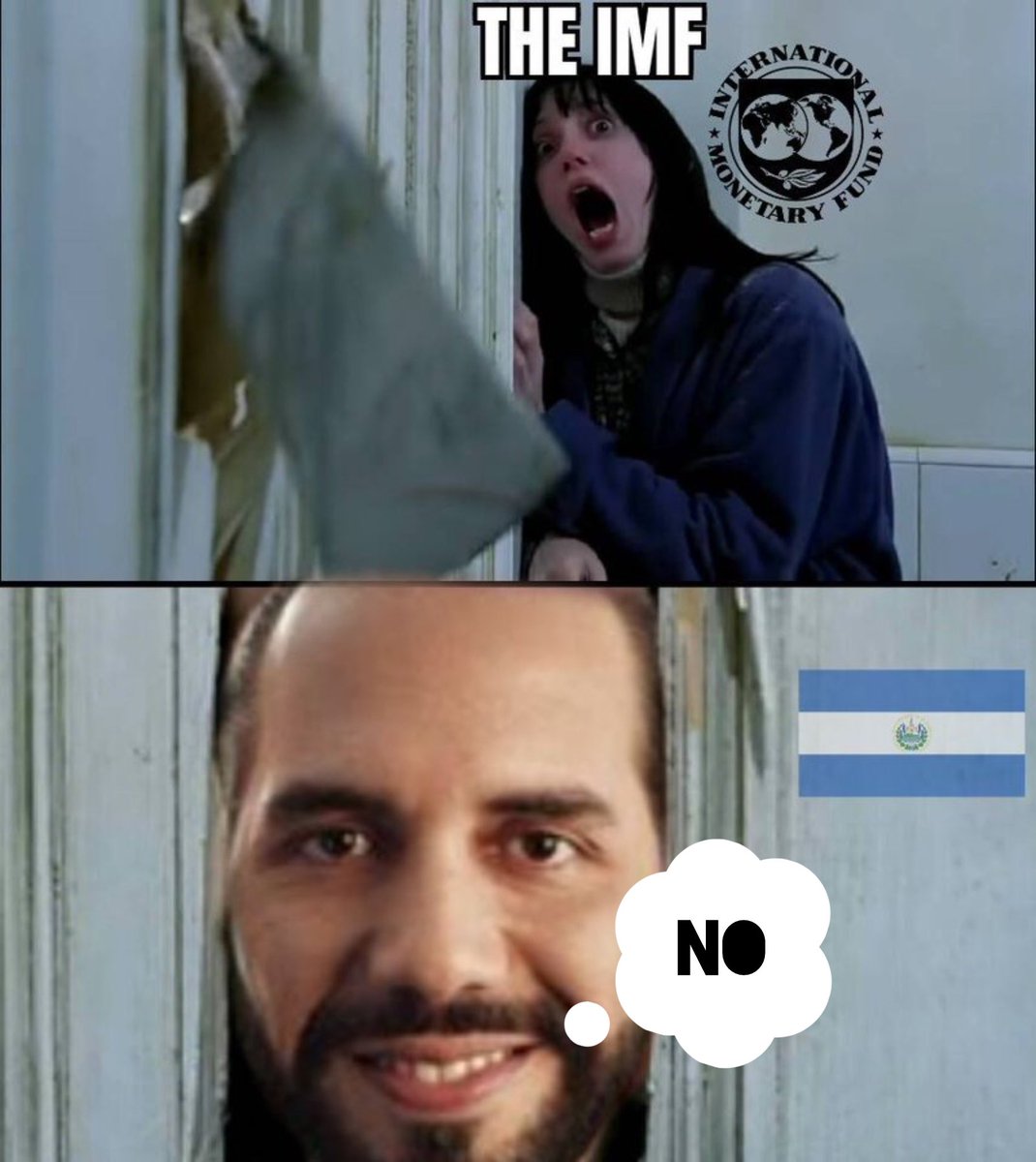 IMF: "We beg you to stop the adoption of #Bitcoin, because ultimately we cannot blackmail you anymore to push through our totalitarian undemocratically one world government agenda."