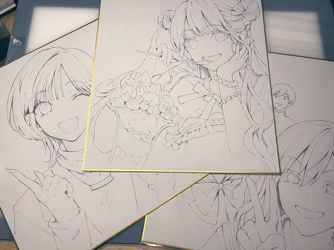 ペン入れが終わったのでゆるゆる塗っていきます。 