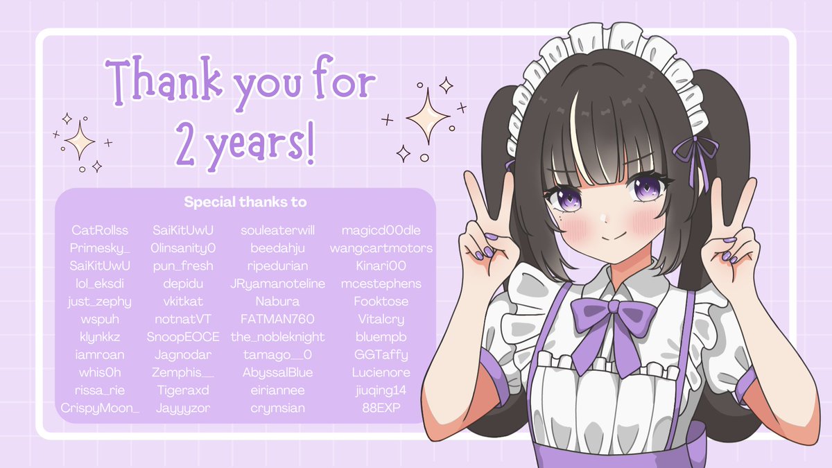 imQingu's tweet photo. Mega belated thank you post 😊

Thank you everyone for supporting my birthday and anniversary subathon! It has been such a fun journey with you all! Also thank you for the big 1k on twitch! Here's to more years to come! 💜💛 https://t.co/ljIuvCExR8