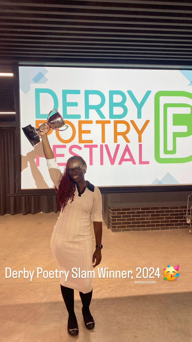 Dami (@damipoetrymedic) on Twitter photo The Derby Poetry Festival Slam was AMAZING!! Brilliant performance poets with such varied styles. Honoured to have been voted Champion by the panel of awe-inspiring judges!
<a href="/DerbyPoetryFes/">Derby Poetry Festival</a> The Derby Poetry Festival Slam was AMAZING!! Brilliant performance poets with such varied styles. Honoured to have been voted Champion by the panel of awe-inspiring judges!
<a href="/DerbyPoetryFes/">Derby Poetry Festival</a>