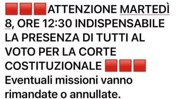 ultimora_pol's tweet photo. Una talpa interna ai parlamentari di Fratelli d'Italia ha rivelato a Repubblica il tentativo di blitz da parte del partito per eleggere un proprio nome alla Corte Costituzionale. 

@ultimora_pol https://t.co/GI2Wsk9BSX