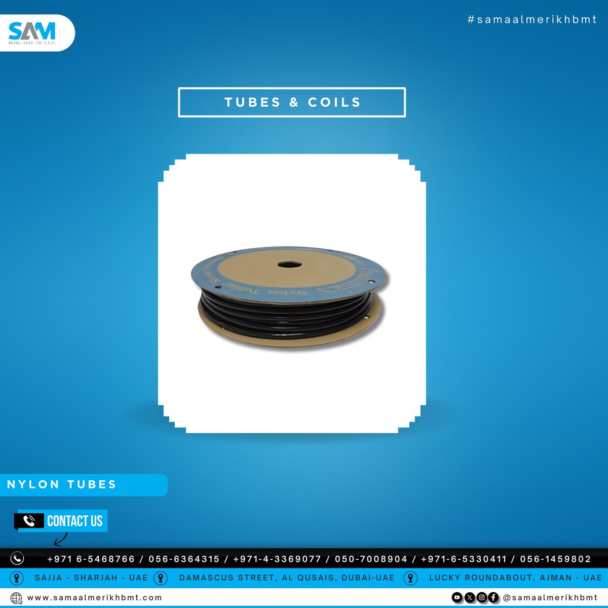 samaalmerikhbmt's tweet image. Looking for top-quality tubing? We have PU tubes, coils, nylon, and Teflon tubes perfect for any application. Visit our shop now and find the right fit!

#tubingsolutions #putubesandcoils #nylonandteflon #flexibletubing