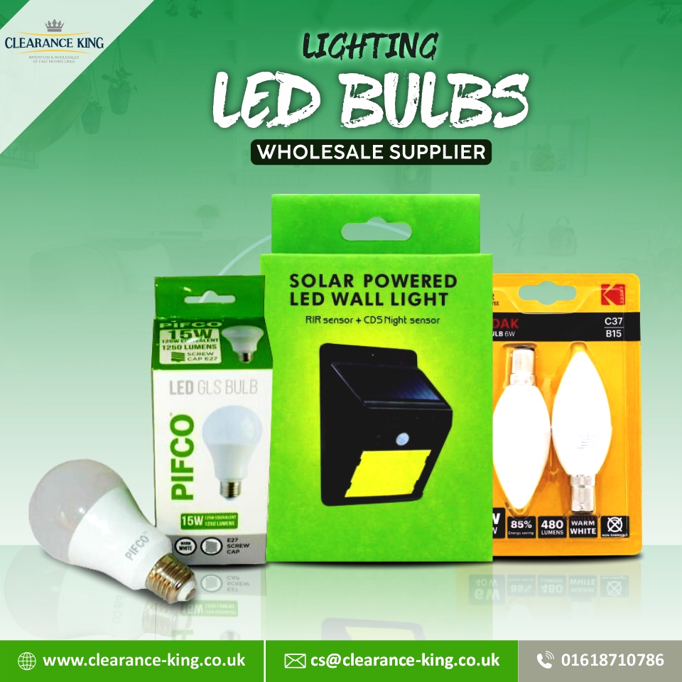 Clearancekinguk's tweet image. Lighting LED Bulbs Wholesale Supplier 

☑Solar Powered Led Wall Light Rir/cds Night Sensor
☑Pifco Led Gls Bulb - E27 Screw Cap - Warm White
And more.

For Order, Call at 0161 871 0786
Buy Online clearance-king.co.uk/electrical/lig…

#ledwalllights #ledbulbcandle #bulbs #LED #ledbulbs