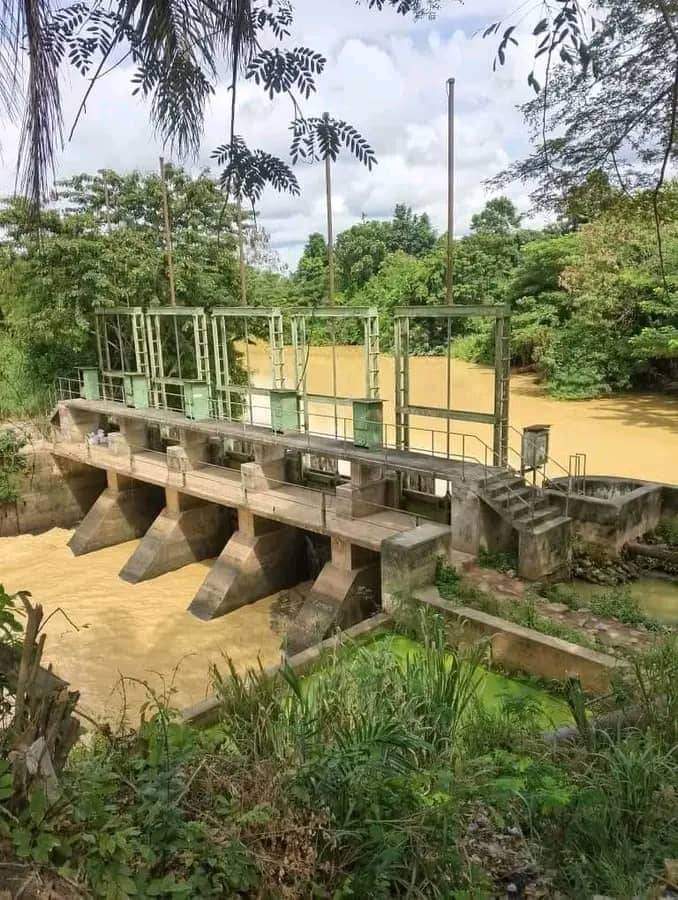 Good morning. The news at 0800 GMT. 

This is the Koforidua Water Works, around where the River Densu enters the Weija Dam, which feeds potable water to most in the western parts of Accra. 

#StopGalamseyNow