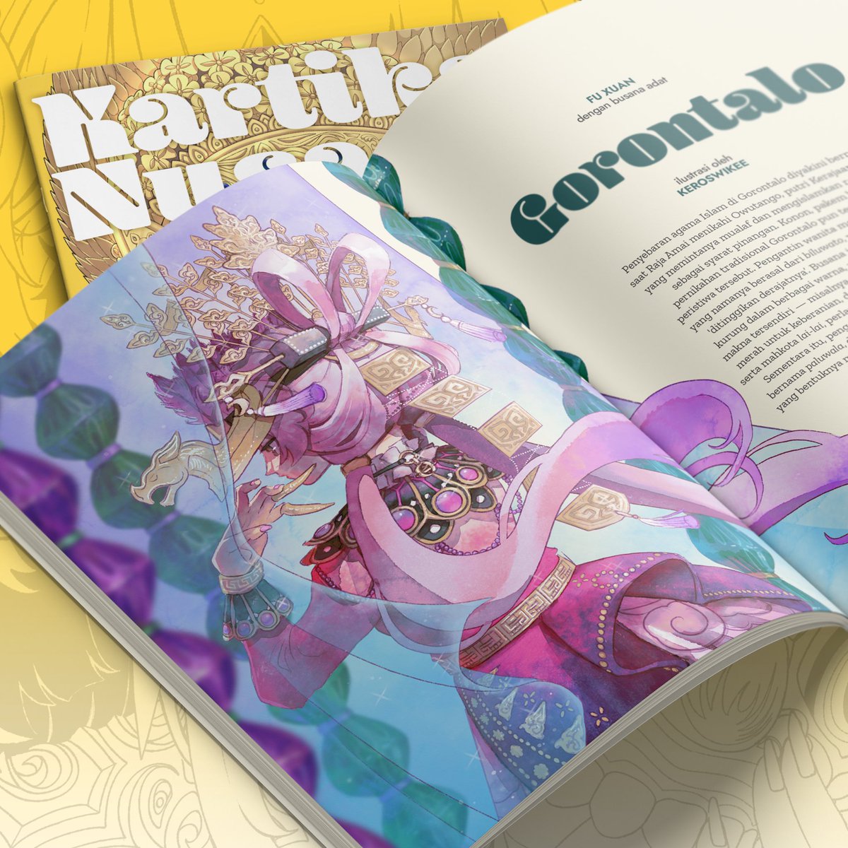 (2/2)
Ada March 7th dengan payas agung Bali! Robin nyinden memakai kebaya kutubaru! Mangcek Argenti berbusana bak maharaja Sriwijaya! 

Pesan bukunya sekarang di:
linktr.ee/rimawarna

Available untuk pickup di <a href="/comifuro/">Comic Frontier</a> 19 dan mail order!

#Comifuro19 #Comifuro19Catalogue