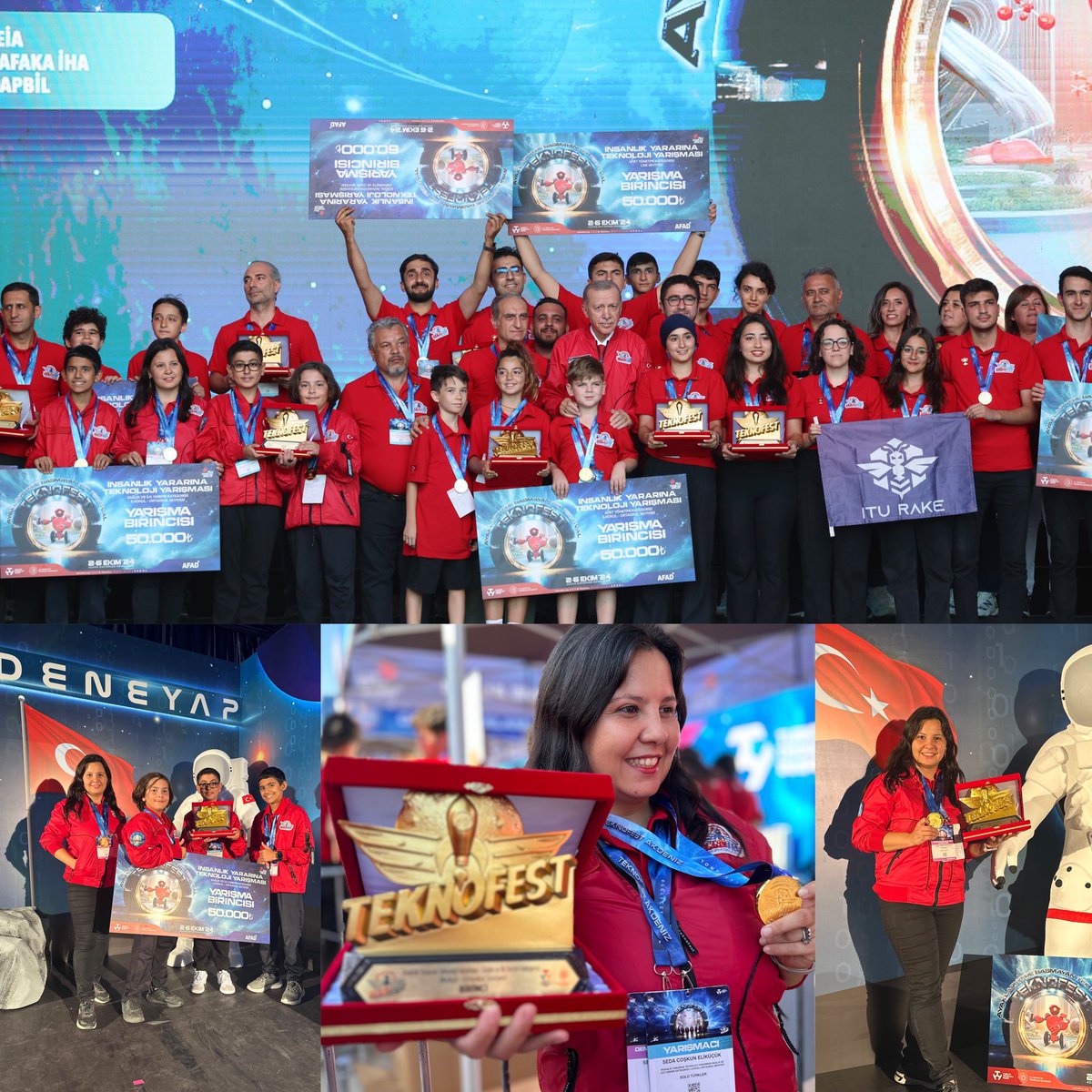 Tarih yazmaya devam ediyoruz.
“Solo Türkler” olarak <a href="/teknofest/">TEKNOFEST</a>🥇liği ödülümüzü Cumhurbaşkanımız Sn.<a href="/RTErdogan/">Recep Tayyip Erdoğan</a>‘ın elinden almanın gururunu yaşıyoruz.
#MilliTeknolojiHamlesi🇹🇷🇹🇷
<a href="/dbakirvalilik/">T.C. Diyarbakır Valiliği</a>
<a href="/BaglarKaymakam/">Bağlar Kaymakamlığı</a>
<a href="/T3Vakfi/">TR Teknoloji Takımı</a>
<a href="/elvankuzucutr/">Elvan Kuzucu Hıdır</a>
<a href="/MSaymaz/">Muhammet SAYMAZ</a>
<a href="/NuammerUslu/">Nüammer USLU</a>
@ihsancakarr
<a href="/CinemreBusraa/">Büşra Cinemre</a>