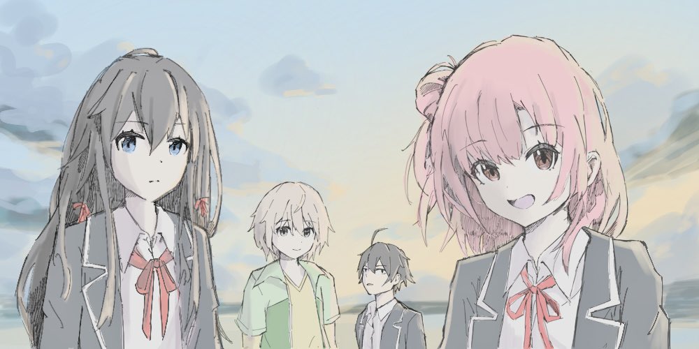 uxokayu's tweet image. こういう夕暮れの空の色好き
#俺ガイル