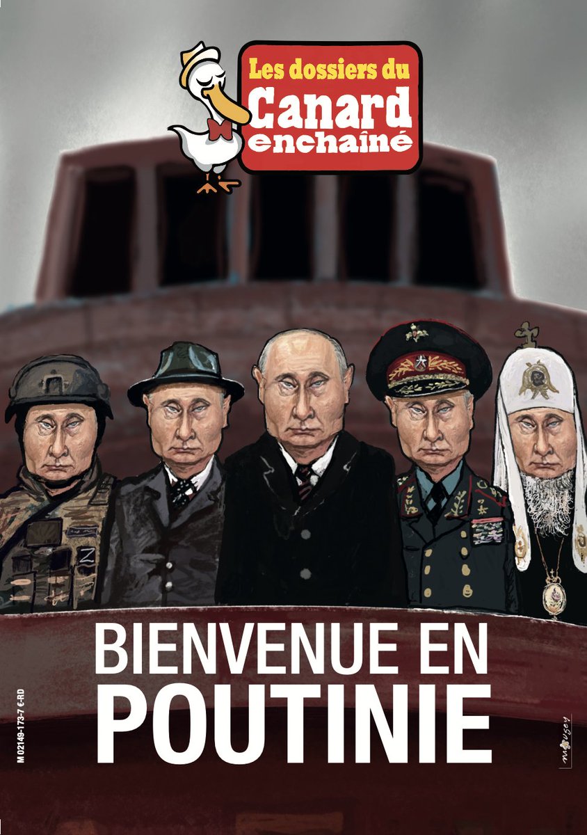 Les nouveaux "Dossiers du Canard" 
BIENVENUE EN POUTINIE 

112 pages - 7 euros
➡️En kiosque 
➡️Ou à commander sur  lecanardenchaine.fr