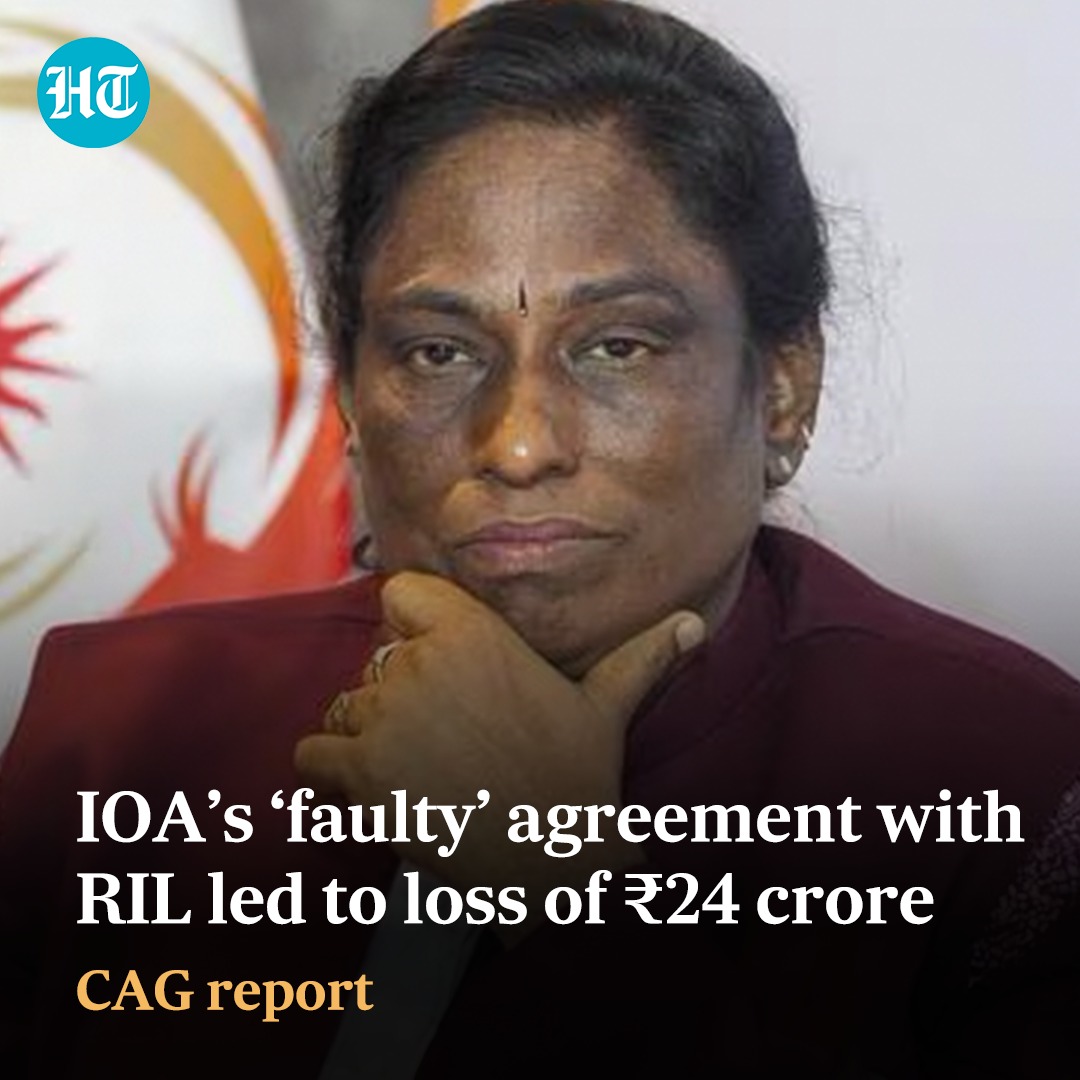 htTweets's tweet photo. Indian Olympic Association’s “faulty” sponsorship agreement with Reliance India Limited (#RIL) has given undue favour to RIL and led to a loss of ₹24 crore to #IOA, according to a CAG audit report.

Read more: https://t.co/aoOyg907UJ

Reports @tweet2avishek https://t.co/J3avRsm6mD
