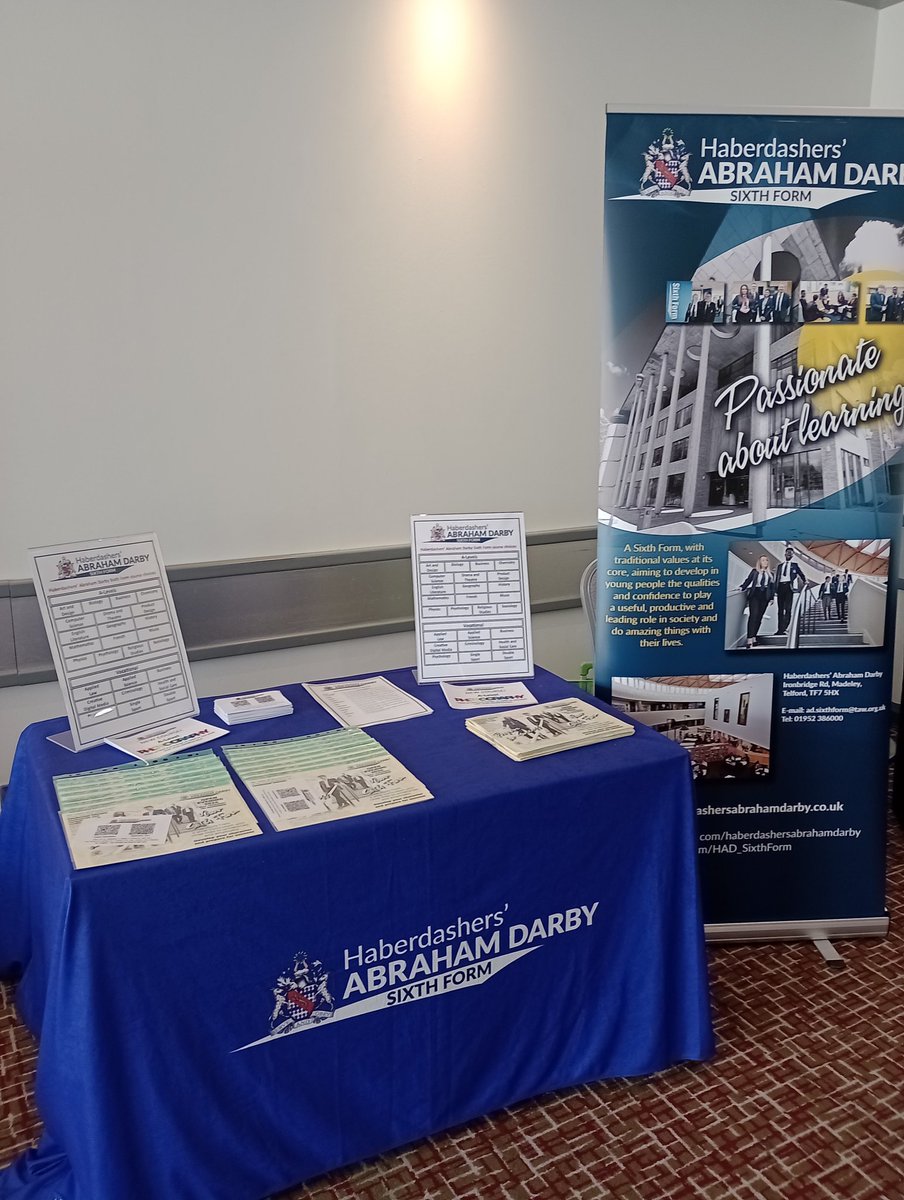 HAD_SixthForm's tweet image. Want to know more about Haberdashers&apos; Abraham Darby Sixth Form? Pop down to the Holiday Inn, Telford to speak to our Head of Sixth Form, today 9:30am-12:00pm.

#HADsixthform #NextSteps