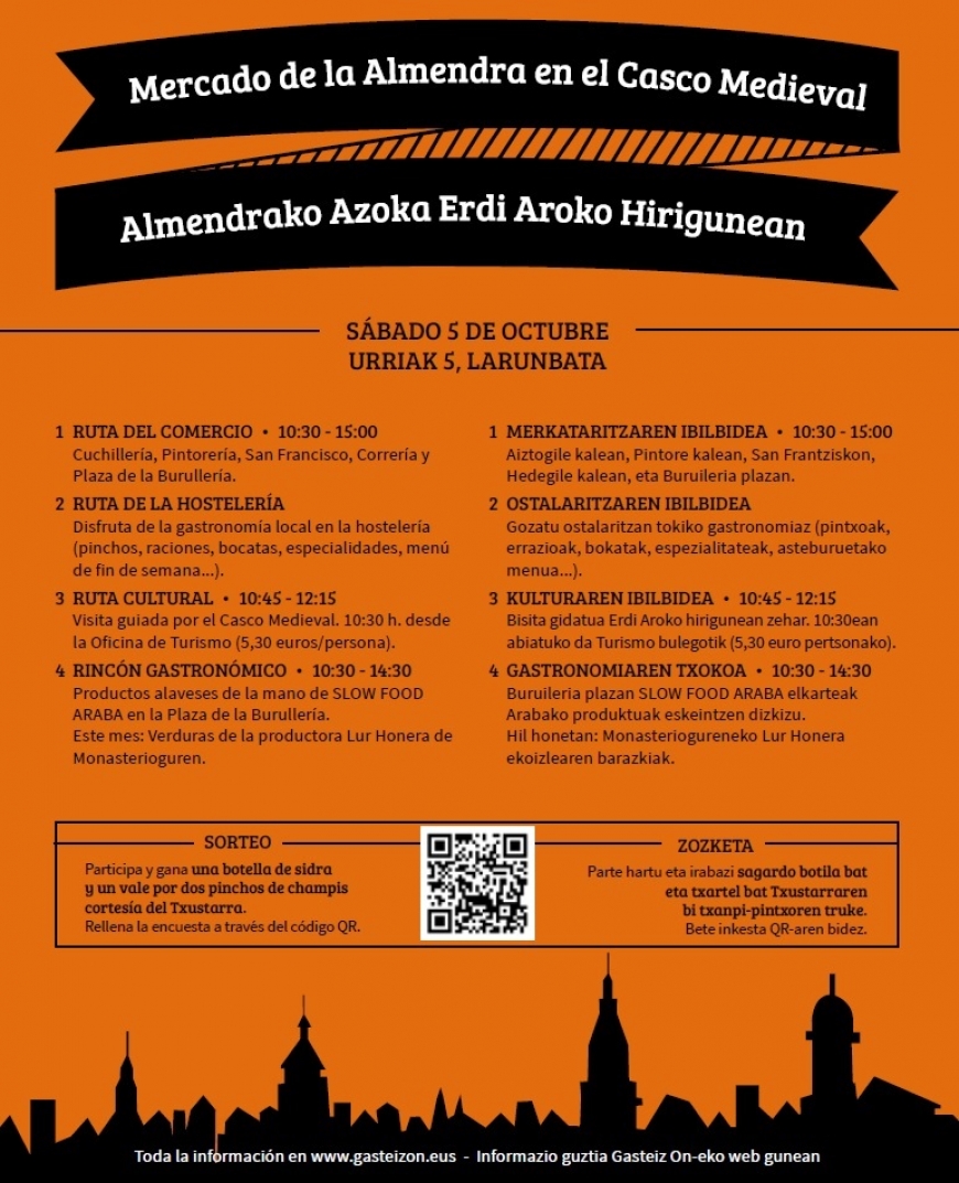 Slow Food Araba (@slowfoodaraba) on Twitter photo Hoy, sábado, os esperamos en el Mercado de la Almendra de <a href="/gasteizon/">Gasteiz On</a> con verduras y hortalizas de "Lur Honera Coop." en "Granja Monasterio" (Monasterioguren). Trabajan en agricultura ecológica desde el enfoque de regeneración del suelo. Buruileria Plazan izango gara! Hoy, sábado, os esperamos en el Mercado de la Almendra de <a href="/gasteizon/">Gasteiz On</a> con verduras y hortalizas de "Lur Honera Coop." en "Granja Monasterio" (Monasterioguren). Trabajan en agricultura ecológica desde el enfoque de regeneración del suelo. Buruileria Plazan izango gara!