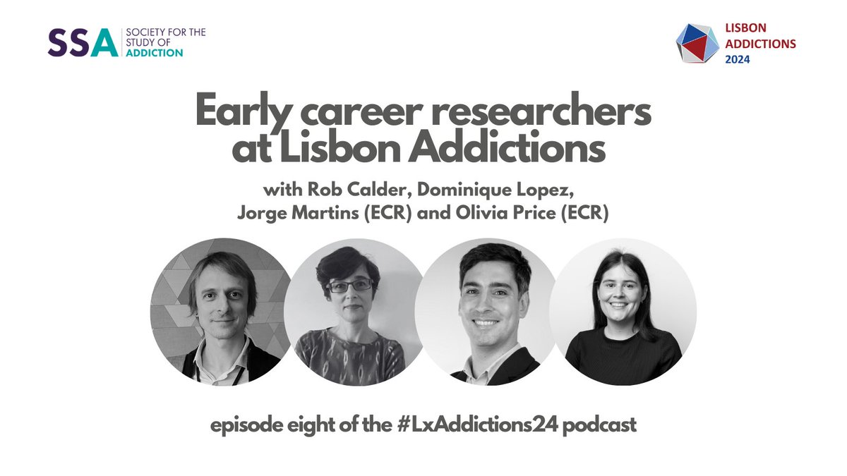 Lisbon Addictions (@lxaddictions) on Twitter photo Podcast 8: Early Career Researchers at #LxAddictions24. Dominique Lopez, <a href="/jorgescmartins/">Jorge Martins</a> and <a href="/OliviaHPrice/">Olivia Price</a> talk ECRs: pre-conference networking, mentor programme, ECR track, e-poster award and more 🎧👇shows.acast.com/addictions-edi… Podcast 8: Early Career Researchers at #LxAddictions24. Dominique Lopez, <a href="/jorgescmartins/">Jorge Martins</a> and <a href="/OliviaHPrice/">Olivia Price</a> talk ECRs: pre-conference networking, mentor programme, ECR track, e-poster award and more 🎧👇shows.acast.com/addictions-edi…