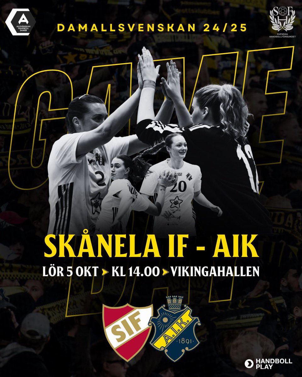 Norrortsderby i Märsta idag! Vikingahallen 14:00 🖤💛