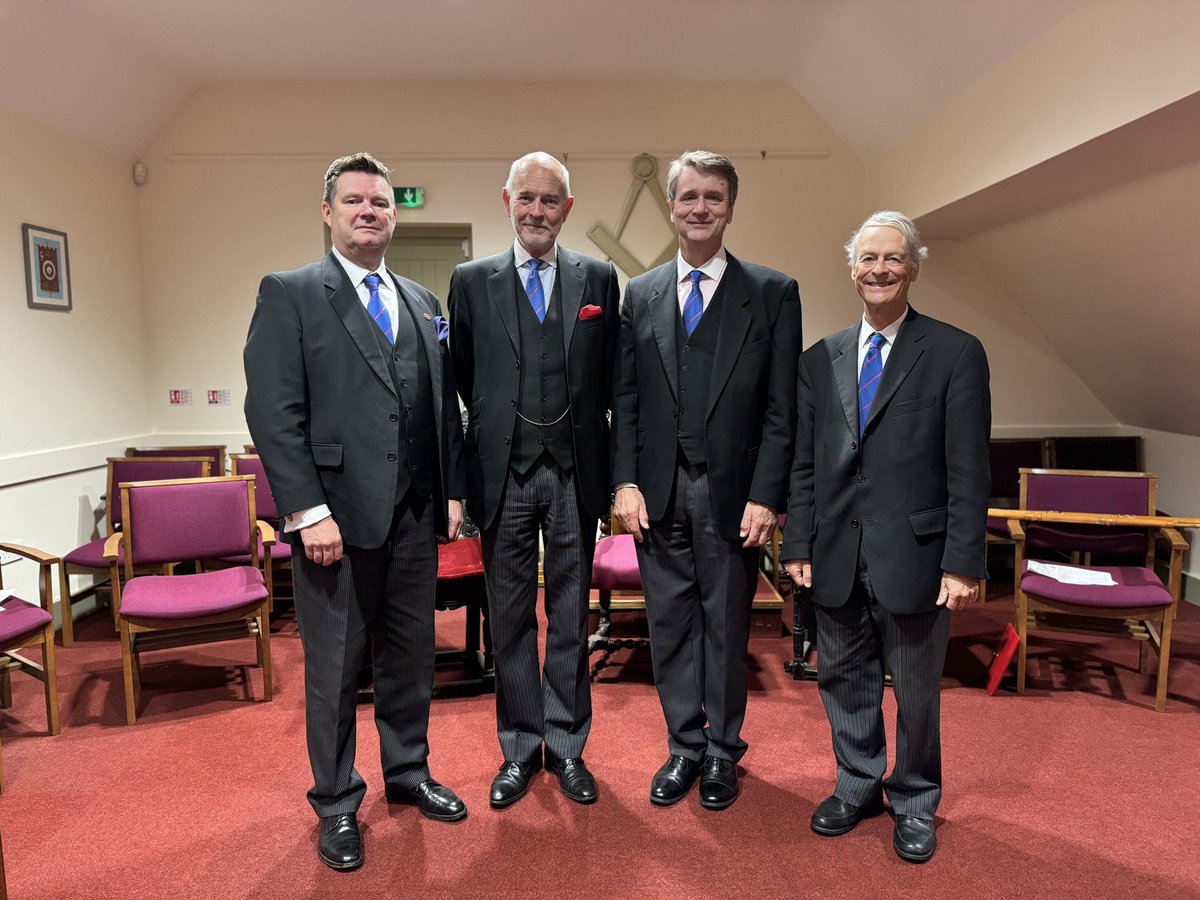 A very busy week with two Provincial investiture meetings for both Craft and Royal Arch. Congratulations to all who received first appointments and promotions. #freemasons #Oxfordshire