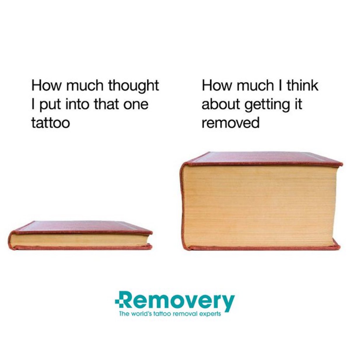 I love this graphic from <a href="/removery_us/">Removery</a>! It really shows how getting a quick, poorly planned tattoo can really have a heavy affect on our mental in the long term. 

Stop thinking about it… get it removed!