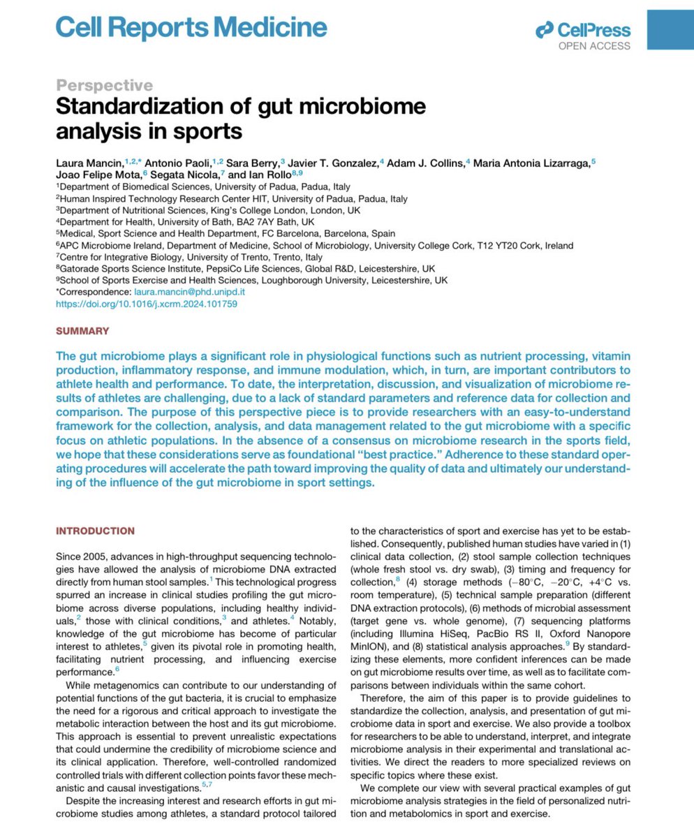 Are you interested in getting reliable results from the gut microbes of your athletes? 🧬 
Check our standardized approach for data collection, data analysis, statistical analysis and latest computational tools available <a href="/CellCellPress/">Cell</a> 
cell.com/cell-reports-m…