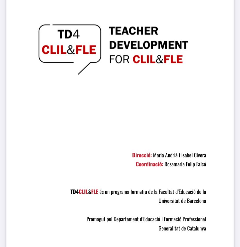 rosamariafelip's tweet image. First session of #TD4CLIL&amp;amp;FLE at the @EducacioUB