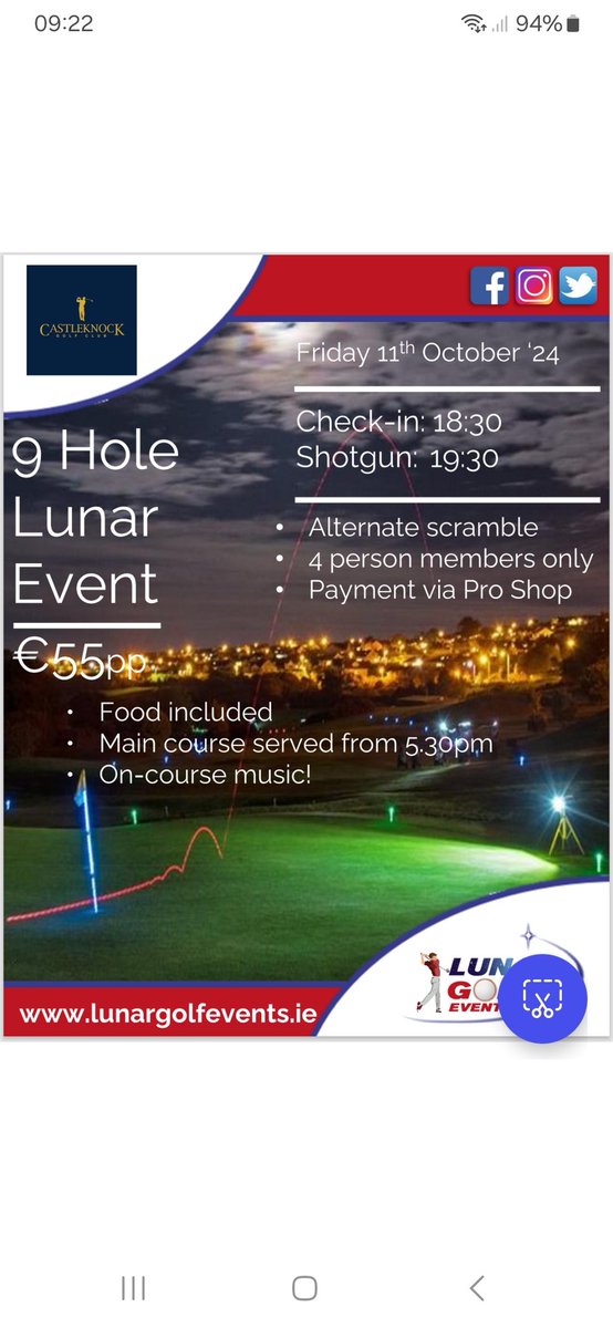 Time sheet now open, always a great nite