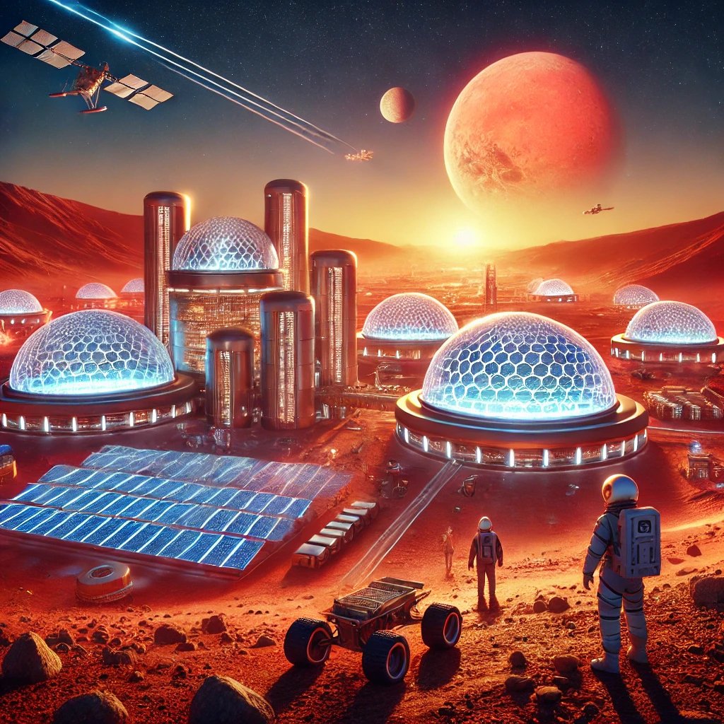 thecoreside's tweet photo. Mars colonies by 2050! 🚀 With current advances in biome science, we are developing ways to grow food and create breathable air on Mars, making it the prime candidate for human colonization! 🌱🌌 #MarsColonies #SpaceTech https://t.co/rN7ZxEP4Ow