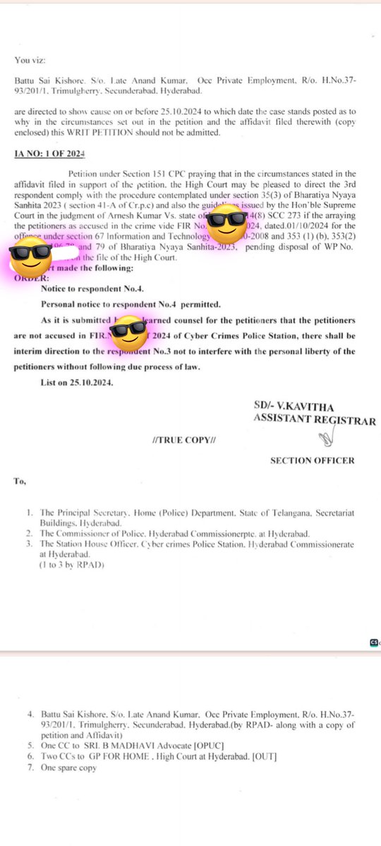 న్యాయస్థానం నుంచి ... వచ్చిన తర్వాత 

నేను ఈ పోస్ట్ చేస్తున్నాను.

ఈ పోస్ట్ మీద రాద్ధాంతం చేసిన వాళ్లందరూ 

మనసులు ఎలాంటివి అనేది 

న్యాయస్థానం ఇచ్చిన తీర్పు తర్వాత 

మరి వాళ్ళందరూ తలకాయ ఎక్కడ పెట్టుకుంటారు....?

#TelanganaAduguthundhi #TelanganaCongress #TelanganaBJP