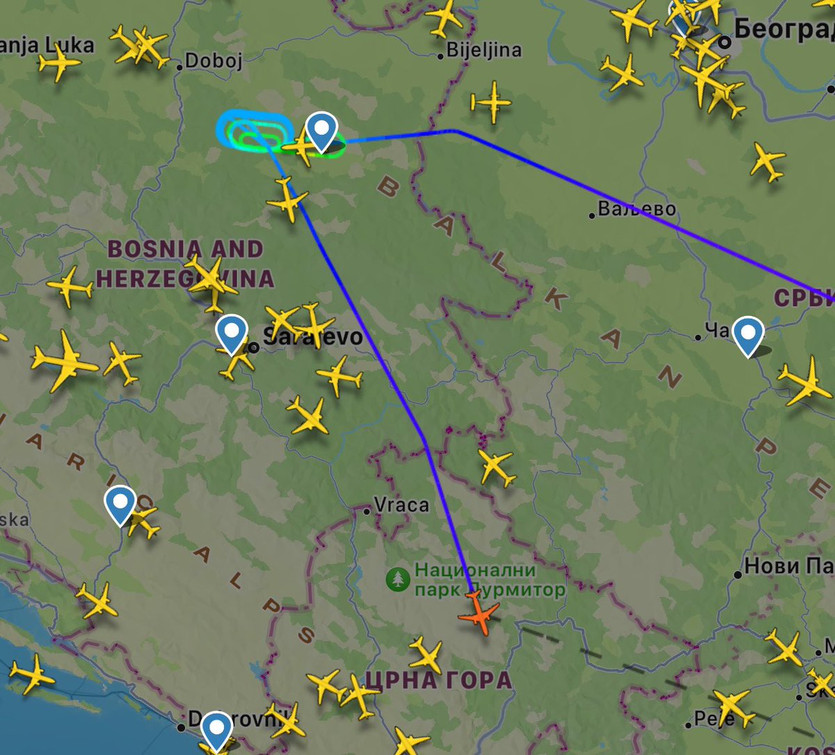 HavaSosyalMedya's tweet photo. Pegasus’un #PC250 Sabiha Gökçen - Tuzla seferini yapan TC-RDL tescilli Airbus A321neo uçağı, olumsuz hava koşulları sebebiyle inişini gerçekleştiremedi.

Uçak, Kosova Pristina Adem Jashari Havalimanı’na divert ediyor. https://t.co/DHyovq2dDN