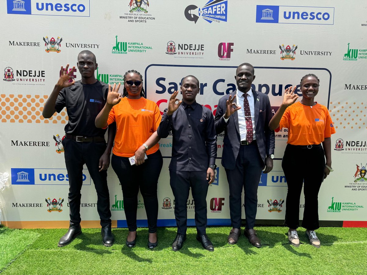 safercampusesUg's tweet image. #safercampusescampaign #BreakingtheSilence #UNESCOROSA #yptcampaign @yptcampaign 
The guild president @MakGuild with other guild leaders from different universities did give a communique about their efforts and contributions to end GBV in universities
