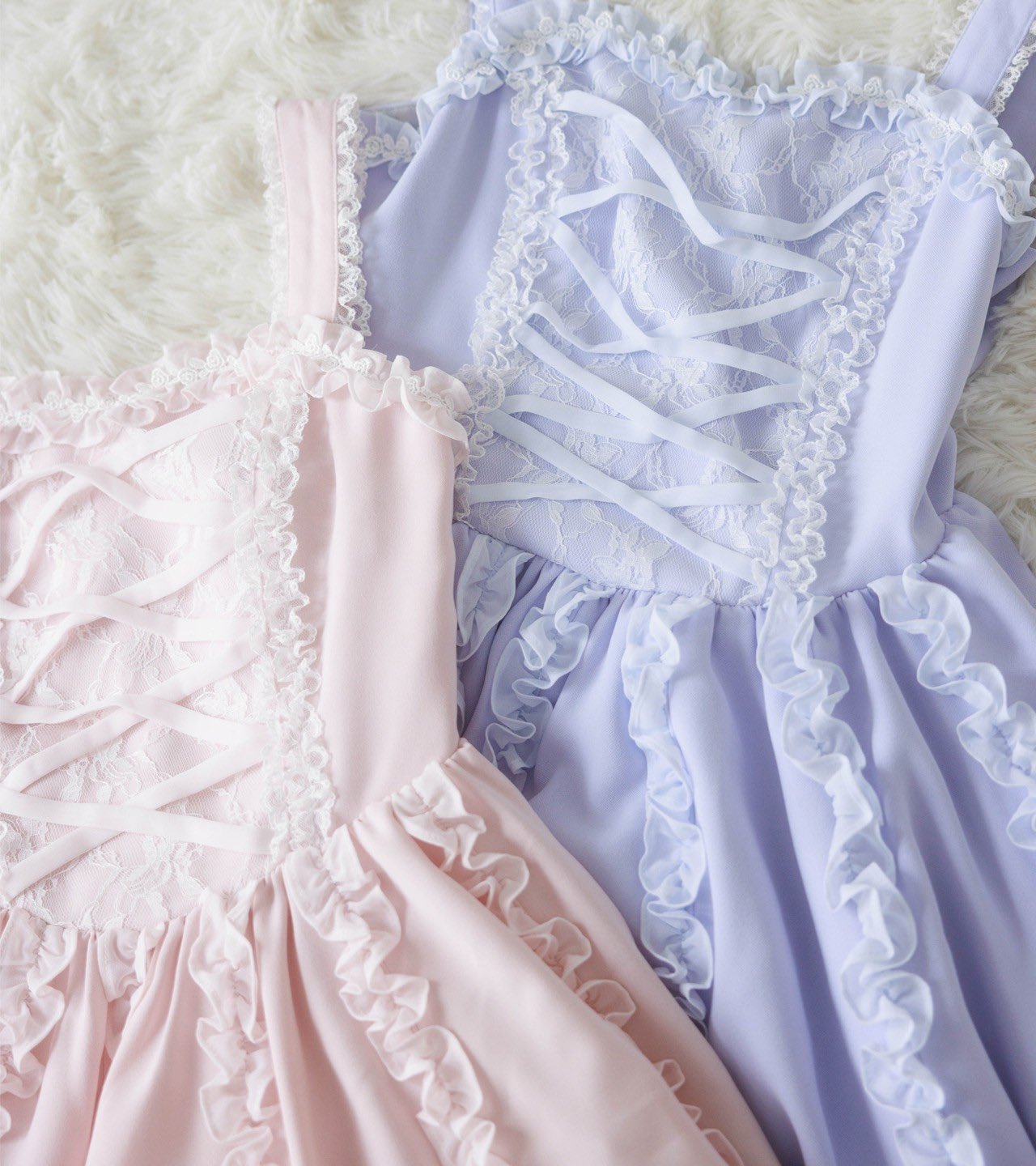 Lace up corset princess girl ワンピース　メルメモ Lace up corset princess girl ワンピース – mellfy memory