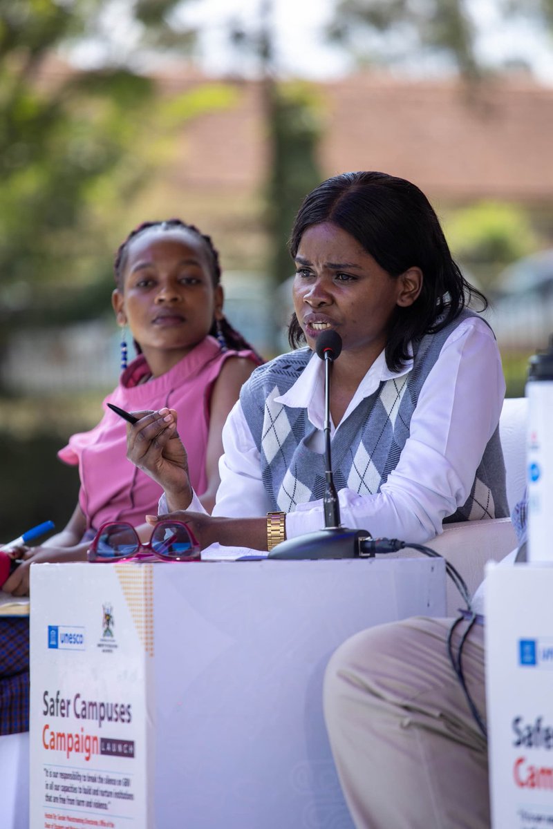 safercampusesUg's tweet image. #safercampusescampaign #BreakingtheSilence #UNESCOROSA #yptcampaign @yptcampaign 
Panel discussion about GBV in higher learning institutions where different perspectives were shared.