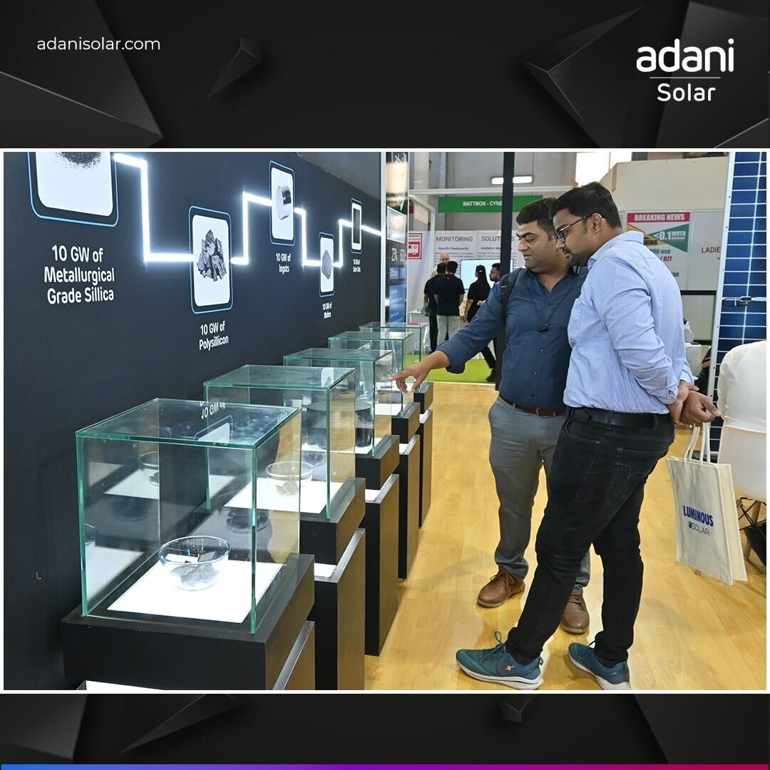 AdaniSolar's tweet photo. Day 2 at REI 2024
Visit us to explore our High-efficiency Solar PV modules at our booth - R394 at India Expo Center, Greater Noida.#AdaniSolar #SUNplugged #REI2024 https://t.co/AJsBvACyMt