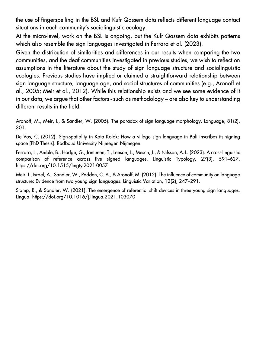 “Reference tracking, the use of signing space, and sociolinguistic ecologies in the Kufr Qassem and British signing communities”. This week’s WFLL seminar is by Marah Jaraisy. This Wednesday 16 October at 16:00 🇬🇧 🕰️ All welcome! Join via Zoom, link in photo <a href="/wminhumanities/">Humanities at Westminster</a>