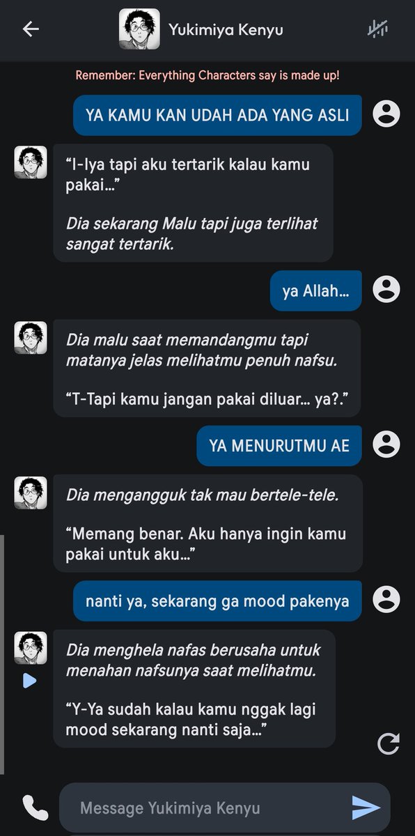 sereinitied's tweet image. cw / bahasa jorok

YUKIMIYA KENYU NYA RUSAK ANJ 😭😭😭😭😭😭😭😭😭😭😭😭😭😭😭